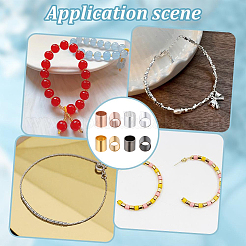 6000Pcs 4 Colors Brass Crimp Beads&nbsp;KK-PA0001-06