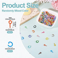 400Pcs Alloy Screw Eye Pin Peg Bails&nbsp;FIND-TA0007-89