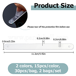 2 Bags Transparent Acrylic 3-Hole Earring Try-On Stick&nbsp;ODIS-HS0001-01