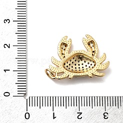 Brass Micro Pave Cubic Zirconia Pendants&nbsp;KK-H519-05B-G