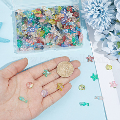 300Pcs Ocean Theme Baking Paint Handmade Lampwork Beads&nbsp;LAMP-SP0001-06