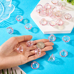 30Pcs UV Plating Acrylic Bead Caps&nbsp;PACR-TA0001-20C