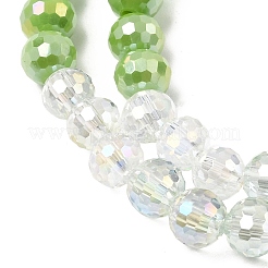Electroplate Glass Beads Strands&nbsp;EGLA-D300-06-6mm-24