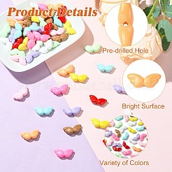 50Pcs 10 Colors Opaque Acrylic Beads&nbsp;MACR-CJ0002-39