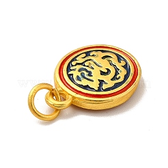 Rack Plating Alloy Enamel Pendants&nbsp;PALLOY-E006-09MG