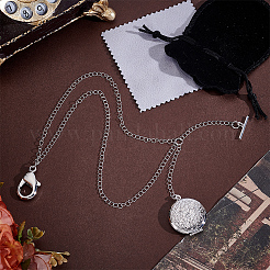 Brass Locket Pocket Watch Chains&nbsp;HJEW-PH02530