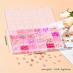DIY Pink Series Necklace & Bracelet Making Kits&nbsp;DIY-CJ0001-76