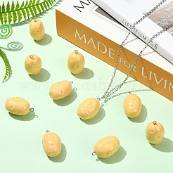 10OPcs Opaque Resin Pendants&nbsp;RESI-YW0004-60