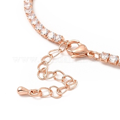 Cubic Zirconia Chain Bracelet&nbsp;BJEW-A132-25RG
