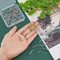 100Pcs 5 Style 304 Stainless Steel Tube Beads&nbsp;STAS-DC0015-56
