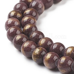 Natural Mashan Jade Beads Strands&nbsp;G-P232-01-L-8mm