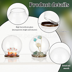 8 Sets 2 Style Glass Dome Cover&nbsp;DJEW-PH0001-28