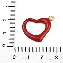 Brass Enamel Pendants&nbsp;KK-D409-10G