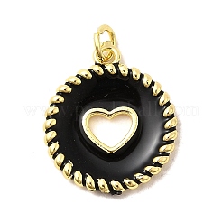 Brass Enamel Pendants&nbsp;KK-I378-21G-A