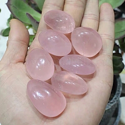 Natural Rose Quartz Oval Palm Stone Reiki Polished Healing Pocket Worry Stone&nbsp;PW-WG2D7C1-01