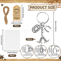 60Pcs Alloy Keychains&nbsp;KEYC-DR00020