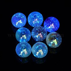 UV Plated Transparent Acrylic Beads&nbsp;X-OACR-Z013-10