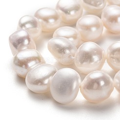 Natural Cultured Freshwater Pearl Beads Strands&nbsp;PEAR-L033-49-01A