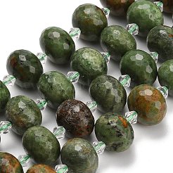 Natural Green Opal Beads Strands&nbsp;G-L642-I06-18x13mm