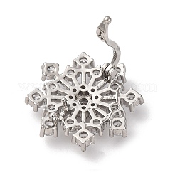 Brass Micro Pave Cubic Zirconia Pendant Bails&nbsp;KK-D378-21P