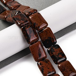 Natural Mahogany Obsidian Beads Strands&nbsp;G-T047-B26-01