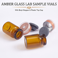 Amber Glass Lab Sample Vials&nbsp;AJEW-WH0513-28