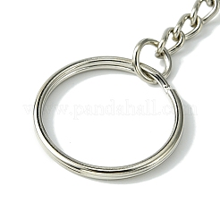 Natural Quartz Crystal Cone Pendant Keychain&nbsp;G-Z033-01U-P