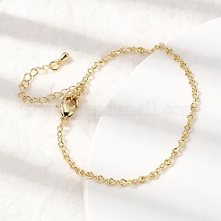 Brass Infinity Link Chain Bracelets for Women&nbsp;BJEW-F531-01G