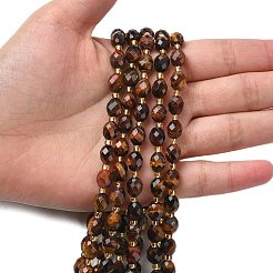 Natural Red Tiger Eye Beads Strands&nbsp;G-F809-A18-01