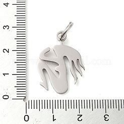Non-Tarnish 304 Stainless Steel Pendants&nbsp;STAS-C086-03P