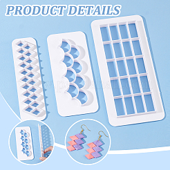 3 Sets 3 Style Fondant Cake Stencils&nbsp;AJEW-BC0006-74