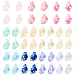 66Pcs 11 Colors Transparent Spray Paint Glass Beads&nbsp;GLAA-TA0003-18