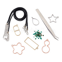 DIY UV/Epoxy Resin Pendant Necklace Making Kits&nbsp;DIY-TA0008-72