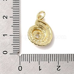 Brass Micro Pave Cubic Zirconia Pendants&nbsp;KK-C137-05C-G