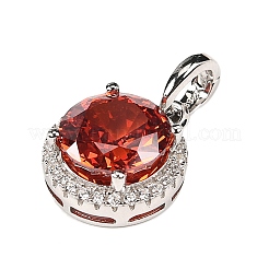 925 Sterling Silver Pave Cubic Zirconia Pendants&nbsp;STER-C015-01C-01