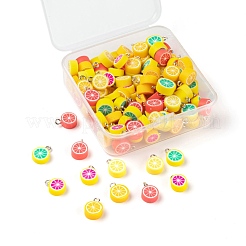 125Pcs 5 Style Handmade Polymer Clay Charms&nbsp;CLAY-LS0001-02