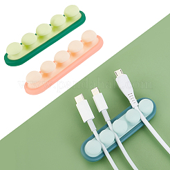 6Pcs 3 Colors Adhesive Silicone Cord Organizer&nbsp;FIND-AR0002-42