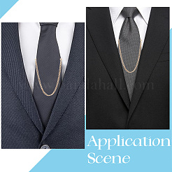 4Pcs Brass Hanging Chains Collar Pins Tie Clips&nbsp;AJEW-SC0004-04B