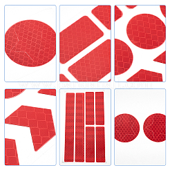 2 Sheet 2 Color Waterproof Plastic Reflective Sticker&nbsp;DIY-GF0004-87