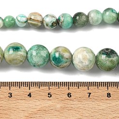 Natural Green Line Jasper  Graduated Round Beaded Necklaces&nbsp;NJEW-F368-01P