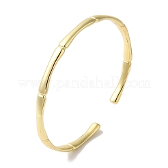 Brass Open Cuff Bangles for Women&nbsp;LS-BJEW-C070-05G