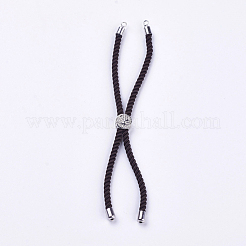 Nylon Twisted Cord Bracelet Making&nbsp;MAK-F018-10P-RS