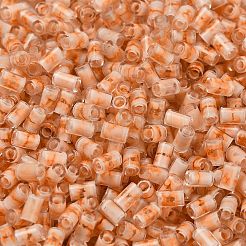 Two Tone Inside Colours Transparent Glass Seed Beads&nbsp;SEED-C004-05E