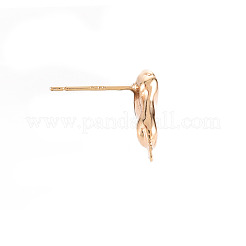 Brass Earring Findings&nbsp;X-KK-S356-442-NF