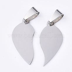Non-Tarnish 201 Stainless Steel Split Pendants&nbsp;STAS-T048-06