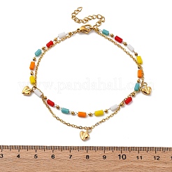 304 Stainless Steel Cable Chain Multi-strand Bracelets&nbsp;LS-BJEW-Z088-02G