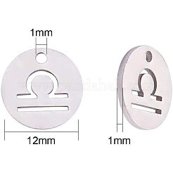 304 Stainless Steel Charms&nbsp;STAS-PH0018-66P-WH