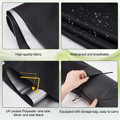 Polyester Portable Window Blackout Curtain for Travel&nbsp;AJEW-WH0471-139
