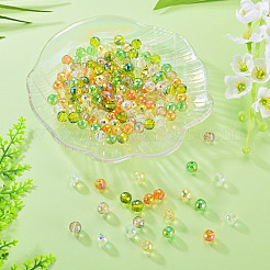 180Pcs 6 Colors Transparent Electroplate Glass Beads&nbsp;EGLA-TA0013-62
