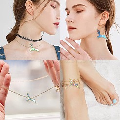 45Pcs 9 Colors Alloy Enamel Pendants&nbsp;ENAM-CJ0002-42